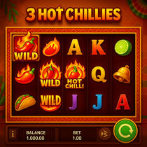 LuckyWave - 3 Hot Chillies Slot Game - Tours Gratuits