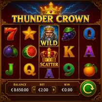 LuckyWave - Thunder Crown Slot - Couronnes Tonitruantes