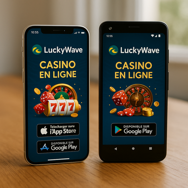 LuckyWave Casino - Applications Mobiles iOS et Android - Téléchargement
